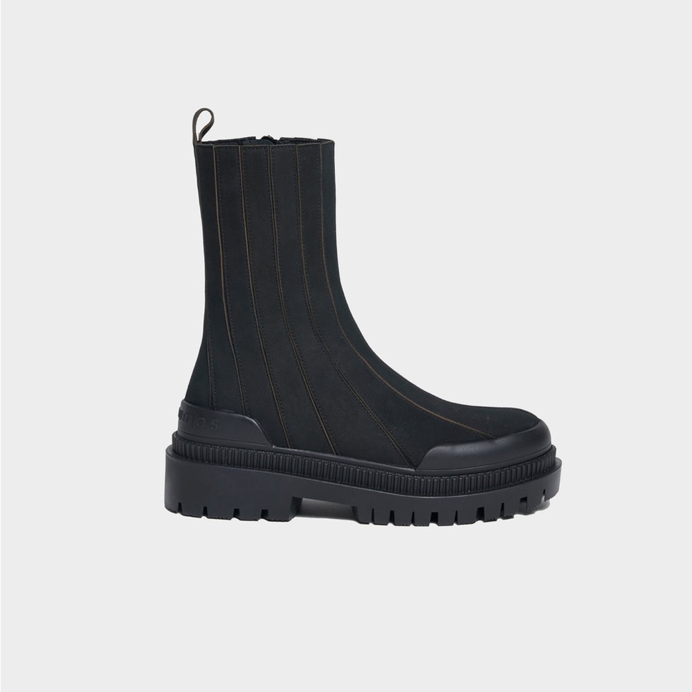 Stylish Black Combat Boots